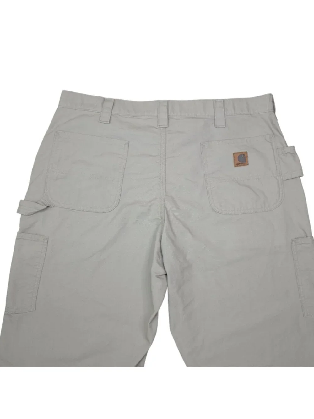 Carhartt Mens Tan Original Fit Dungaree Work Pants 40x32 100% Cotton